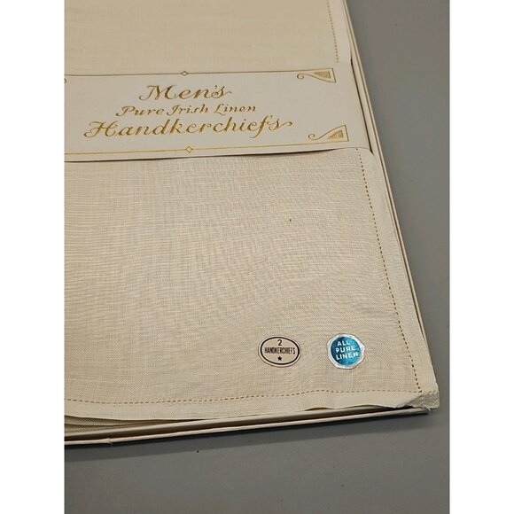 Vintage NOS Springmaid 3 Men's Monogrammed Handkerchiefs Goldenweve "E" "G" X 7 - Picture 8 of 11